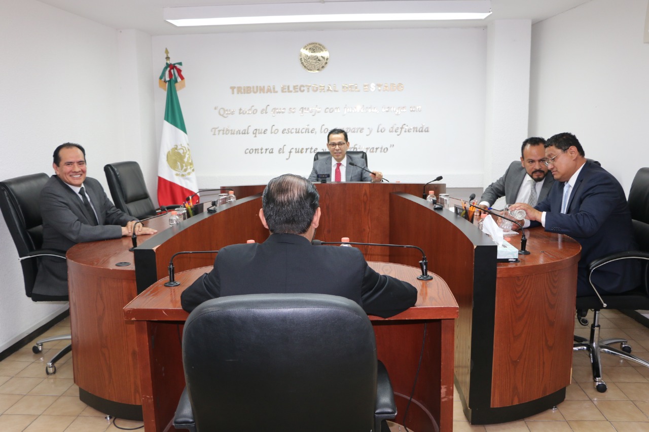 Magistrado Omero Valdovinos Mercado rinde informe de labores como presidente del TEEM