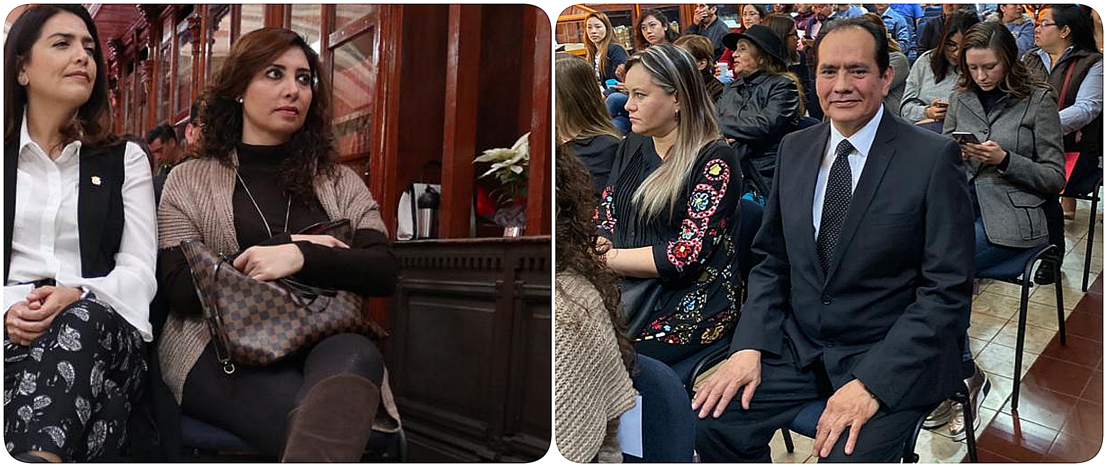 Asisten los Magistrados Yurisha Andrade Morales y José René Olivos Campos a la presentación y donación de la Ley de Transparencia,  en sistema de Lectura Braille