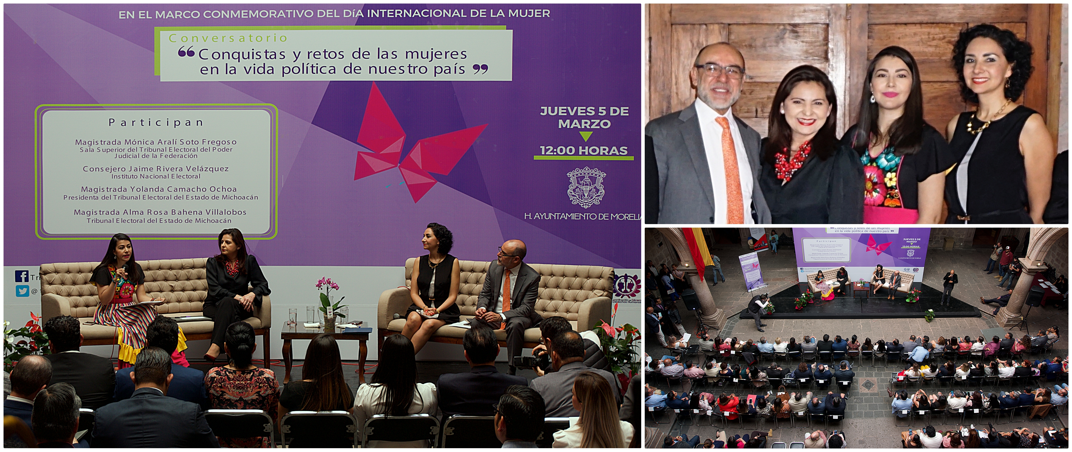 Un minuto de silencio dedicó la Presidenta del Tribunal Electoral del Estado de Michoacán (TEEM), Magistrada Yolanda Camacho Ochoa, para todas las mujeres violadas, muertas, ultrajadas, atacadas y violentadas, al emitir mensaje de bienvenida 