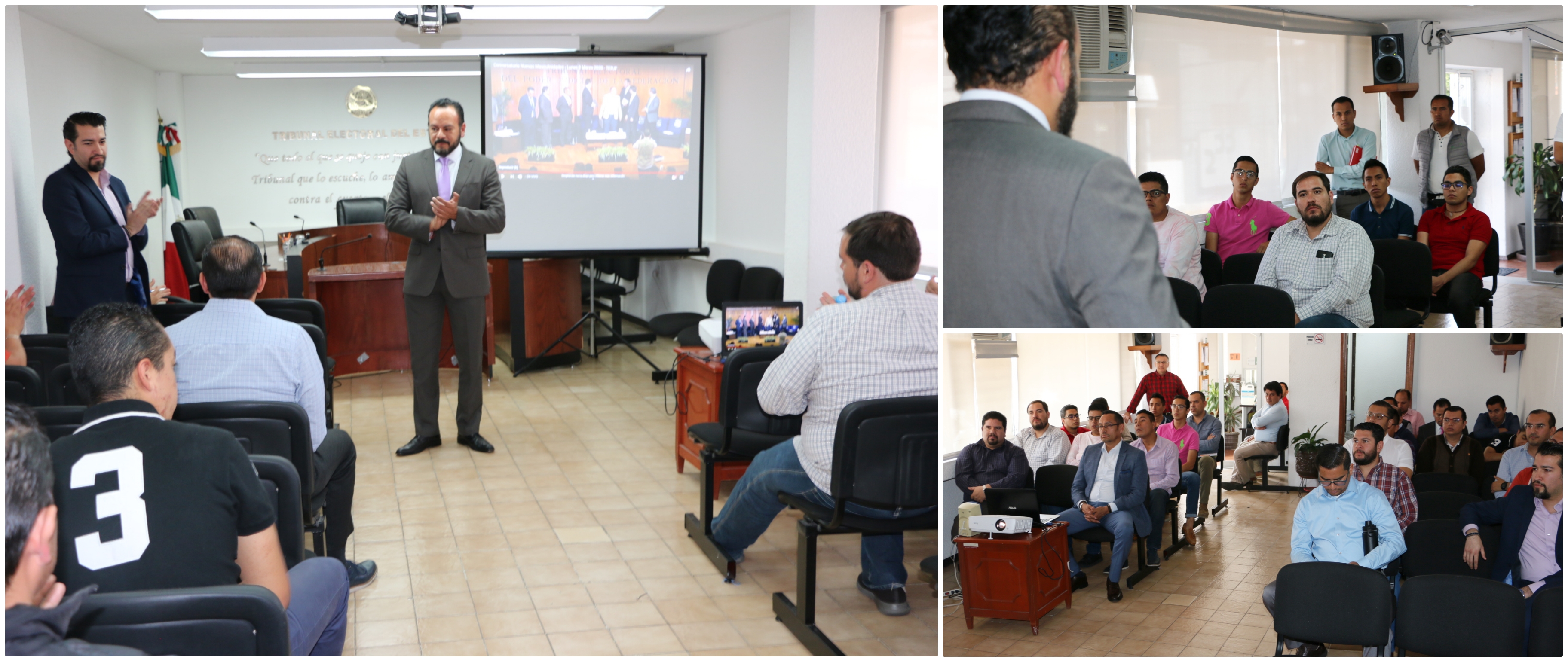 Personal masculino del TEEM, presente en la transmisión en vivo del conversatorio ‘Nuevas masculinidades. Construyendo igualdad de derechos”