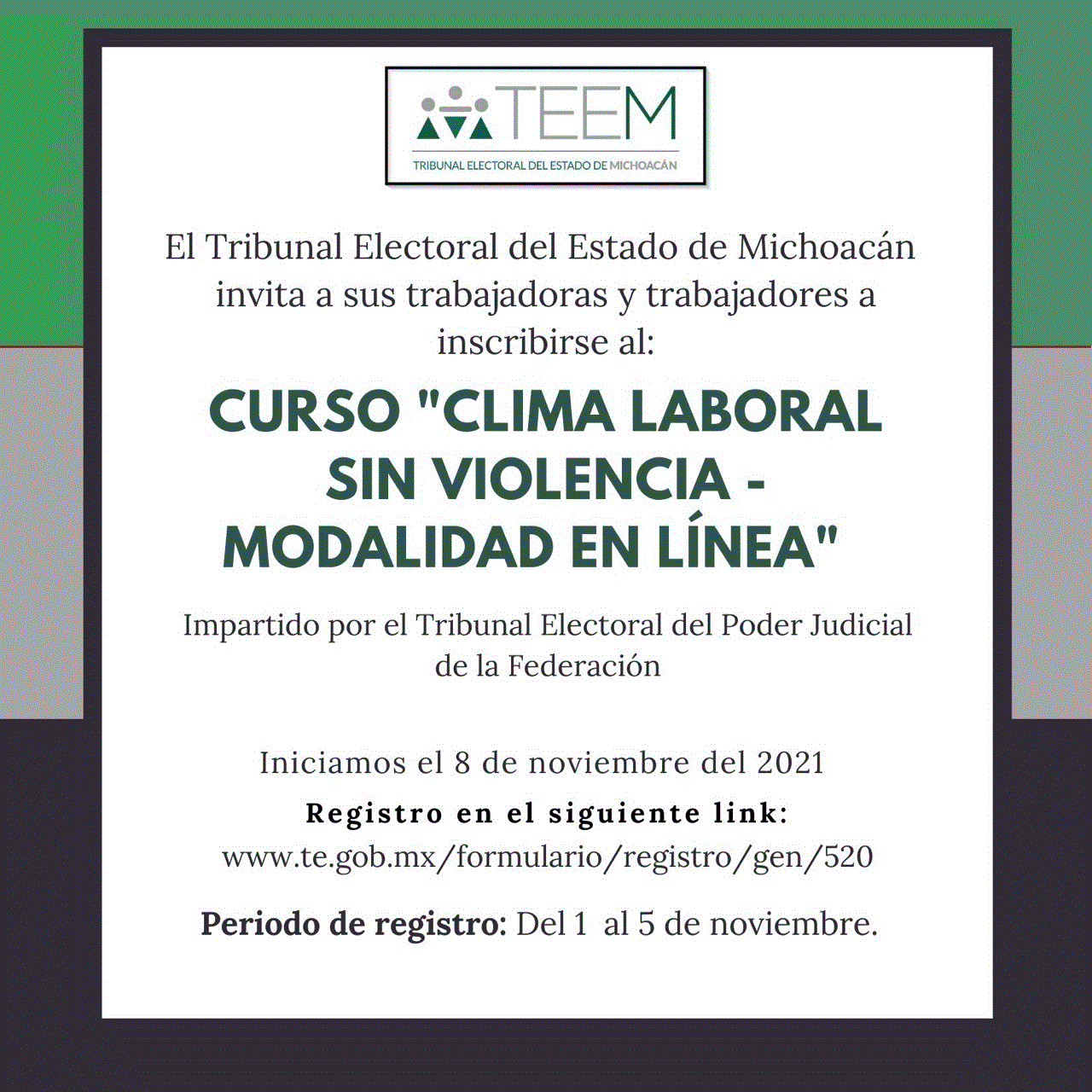 INVITA TEEM A SU PERSONAL A CURSO 