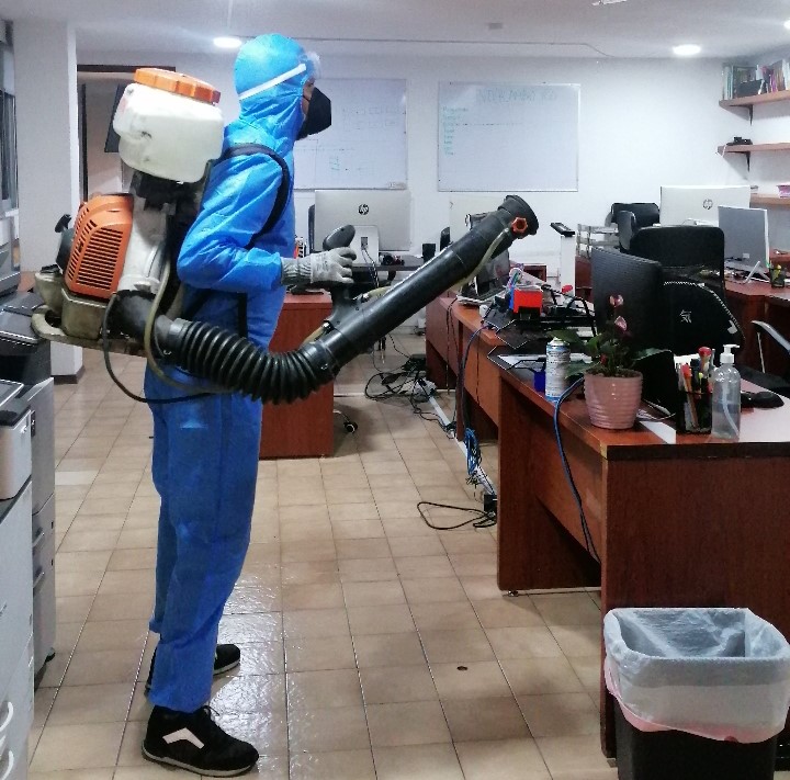 REFUERZAN JORNADAS DE DESINFECCIÓN EN EL TEEM 