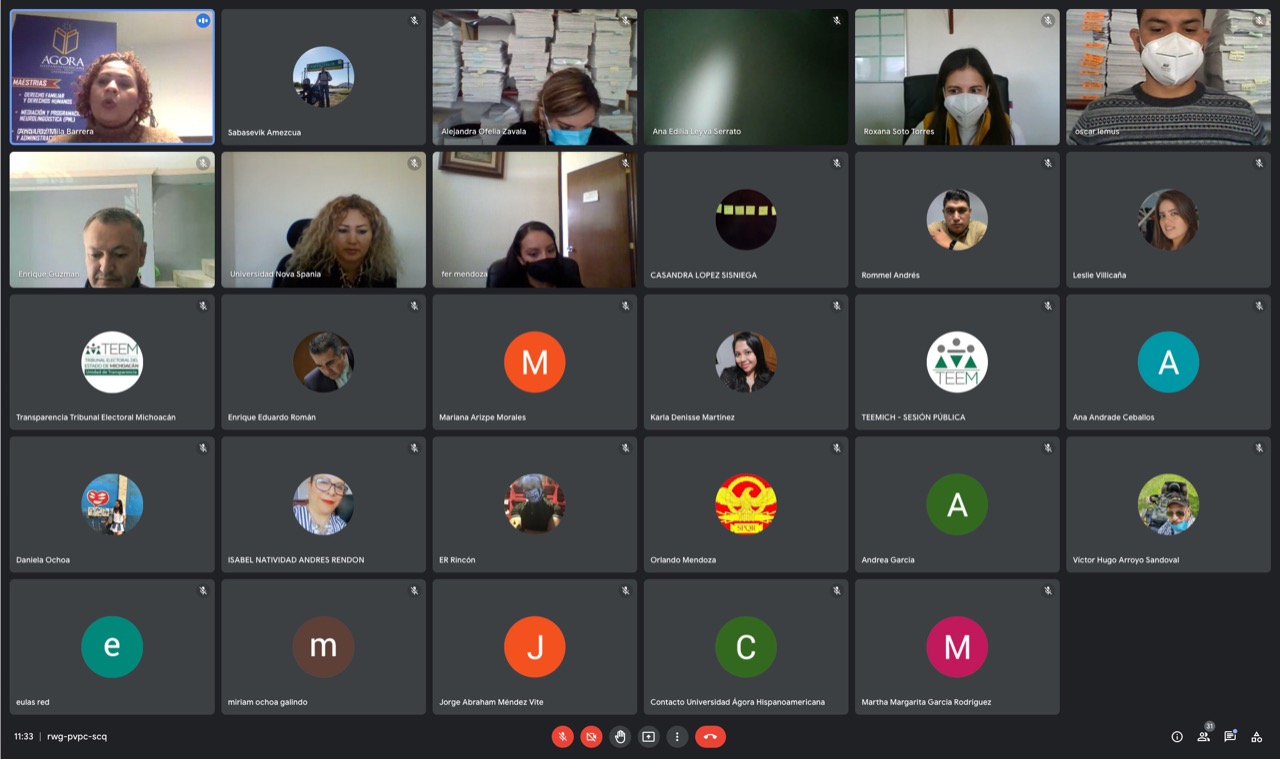 PRESENTA UNIVERSIDAD ÁGORA SU OFERTA DE PROGRAMAS DE POSTGRADO A PERSONAL DEL TEEM