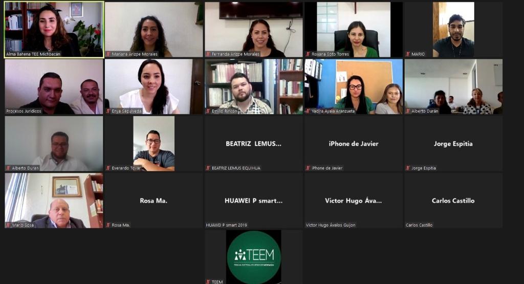 CAPACITA TEEM A PERSONAL DEL GOBIERNO DE MORELIA EN JUSTICIA ELECTORAL PARA AUTORIDADES AUXILIARES