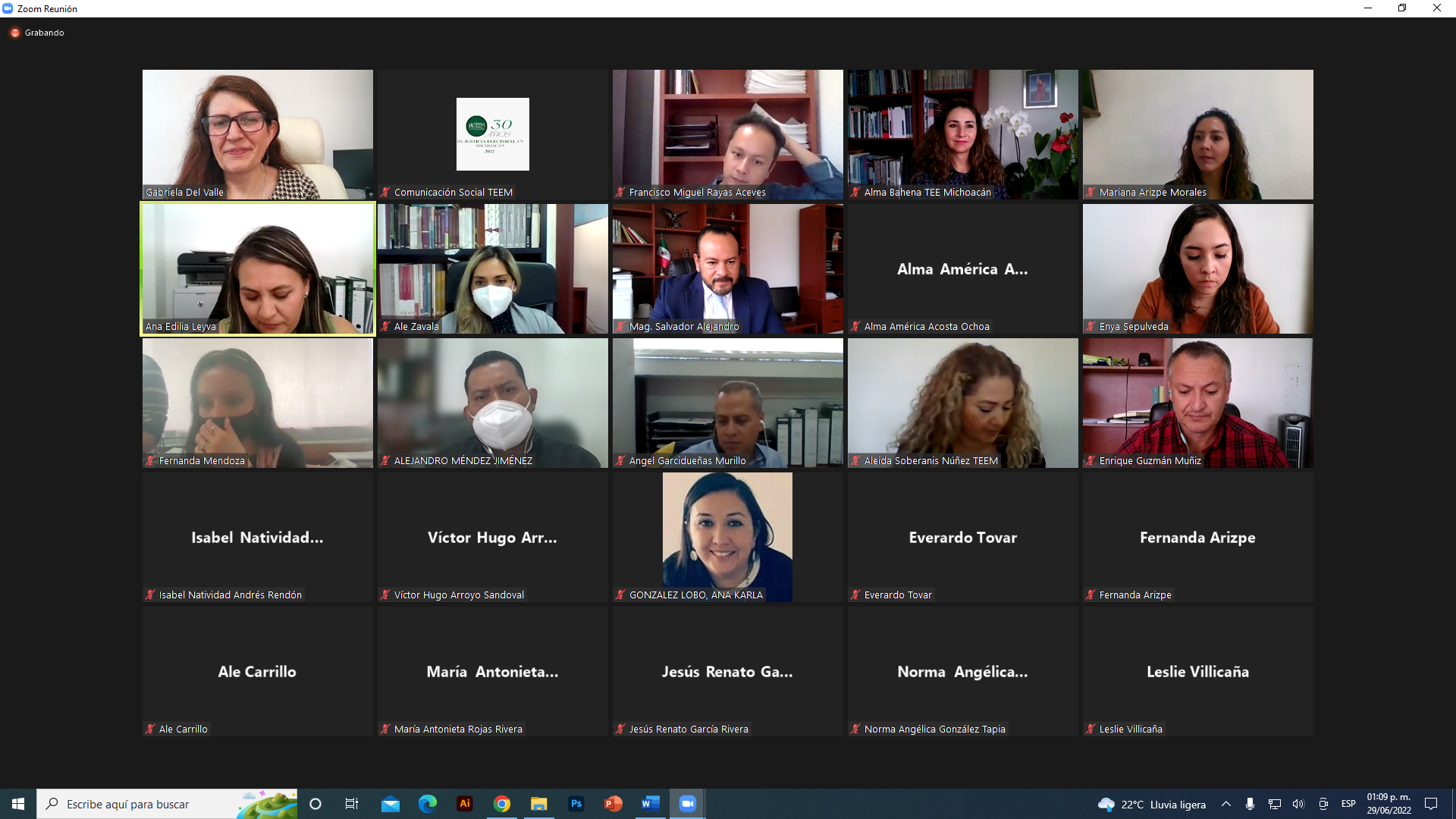 PERSONAL DEL TEEM SE CAPACITA EN JUSTICIA ELECTORAL INCLUSIVA